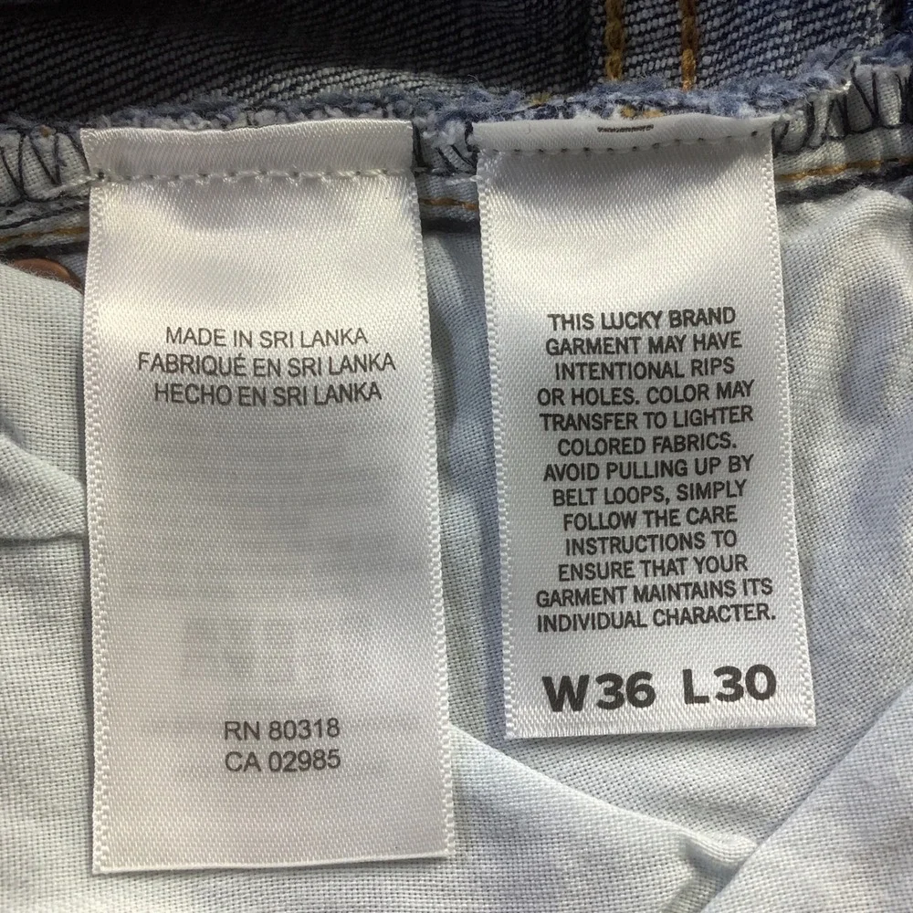 Lucky Brand 223 Straight Leg Mens Jeans Medium Wash Denim 36 x 30 NWT